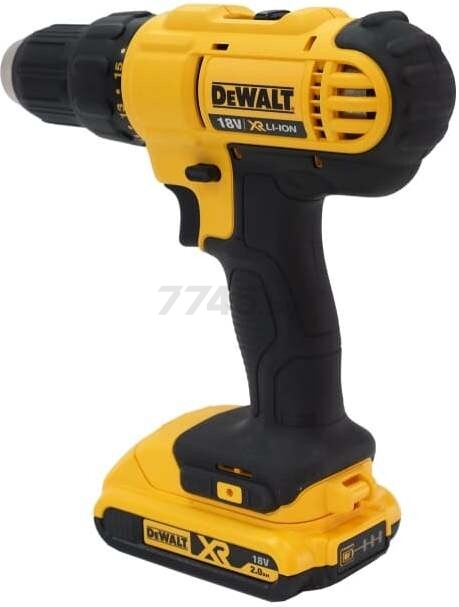 Дрель-шуруповерт аккумуляторная DEWALT XR DCD771D2 (DCD771D2-KS) - Фото 4